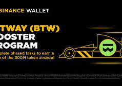 Binance Wallet Unveils Bitway Booster Program with 300 Million BTW Airdrop and Lock-Up Terms